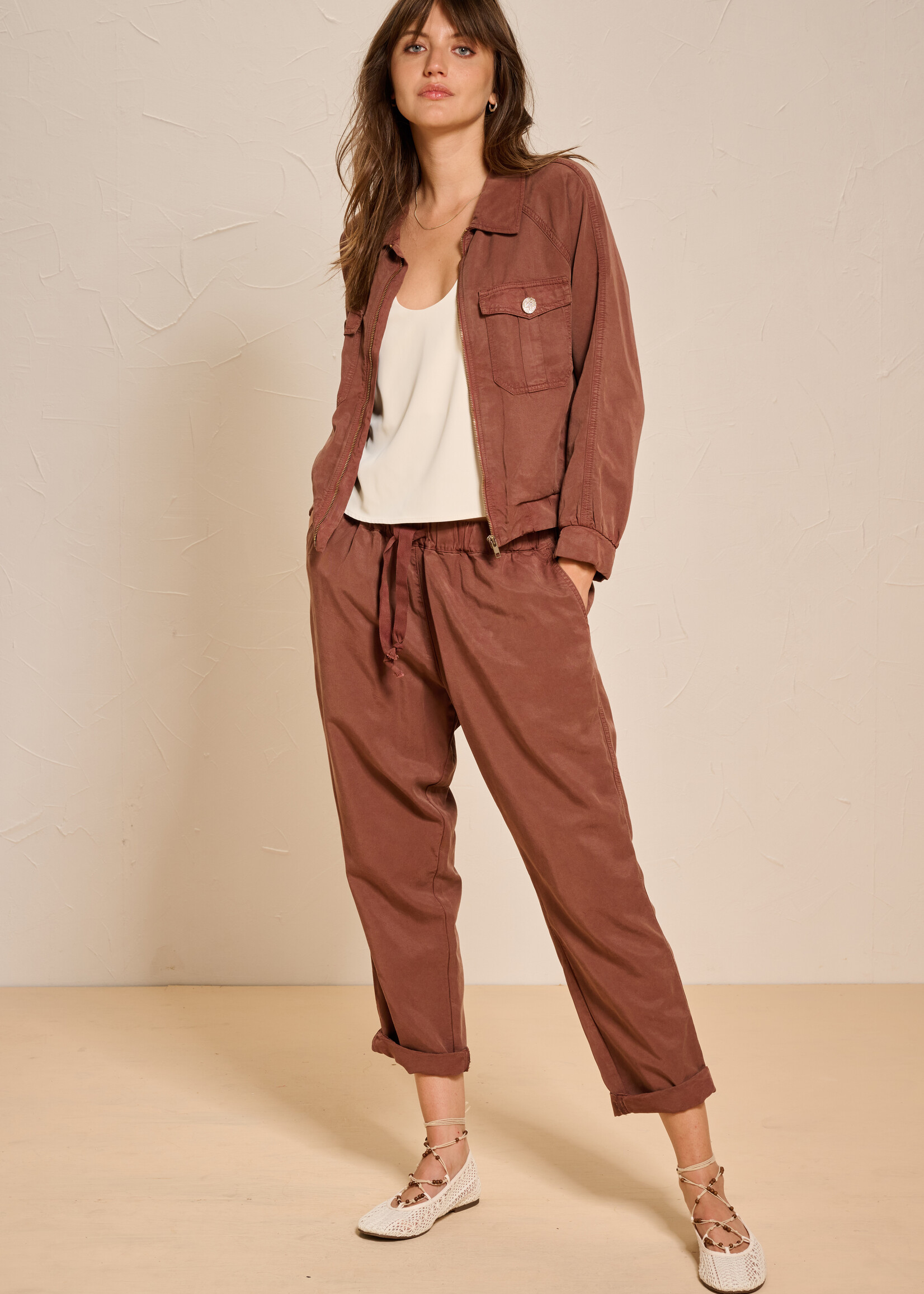 Dalt Villa Pants Cappuccino