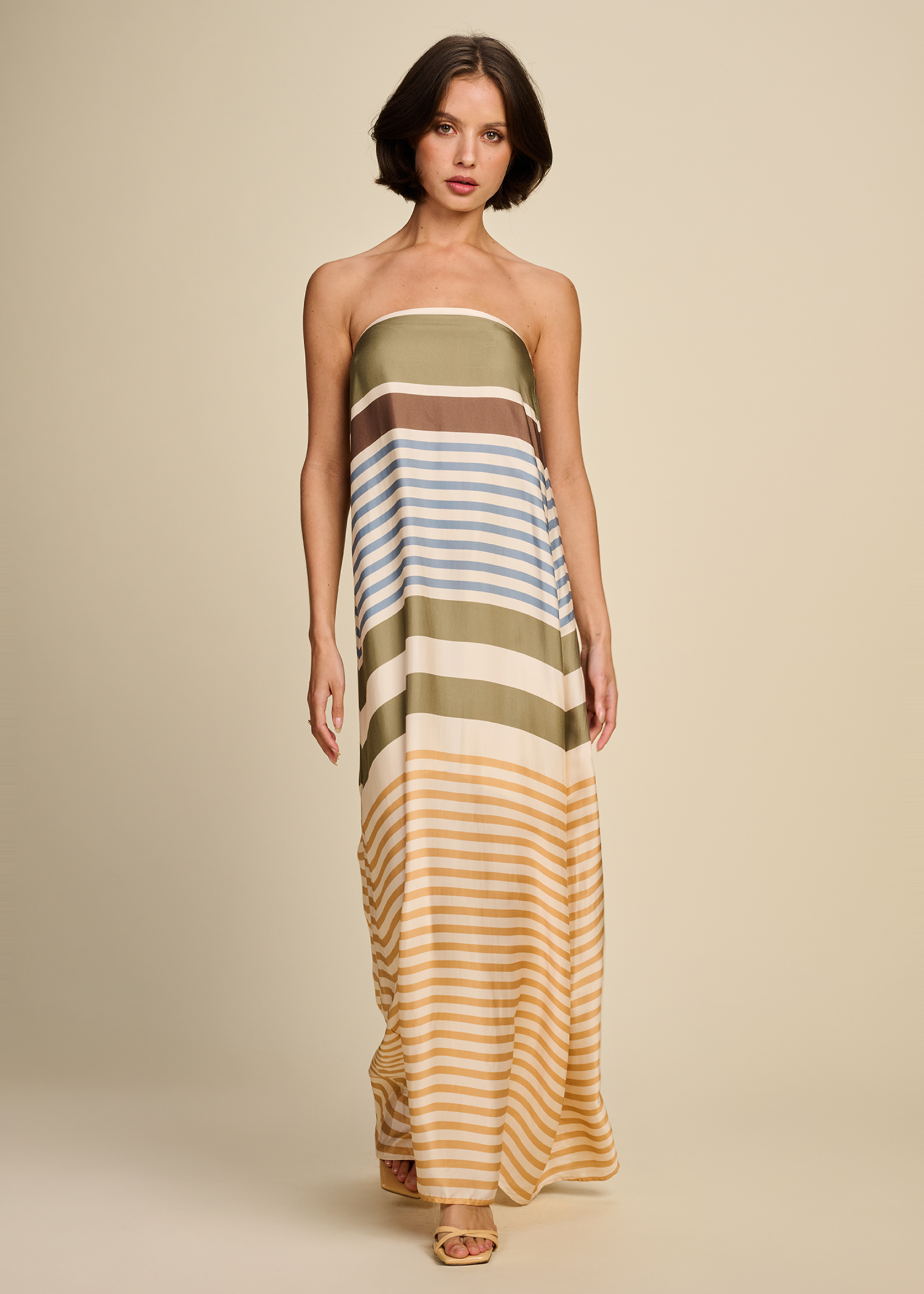 Dress Rule N°76 Boho Stripes Jungle Green/Denim