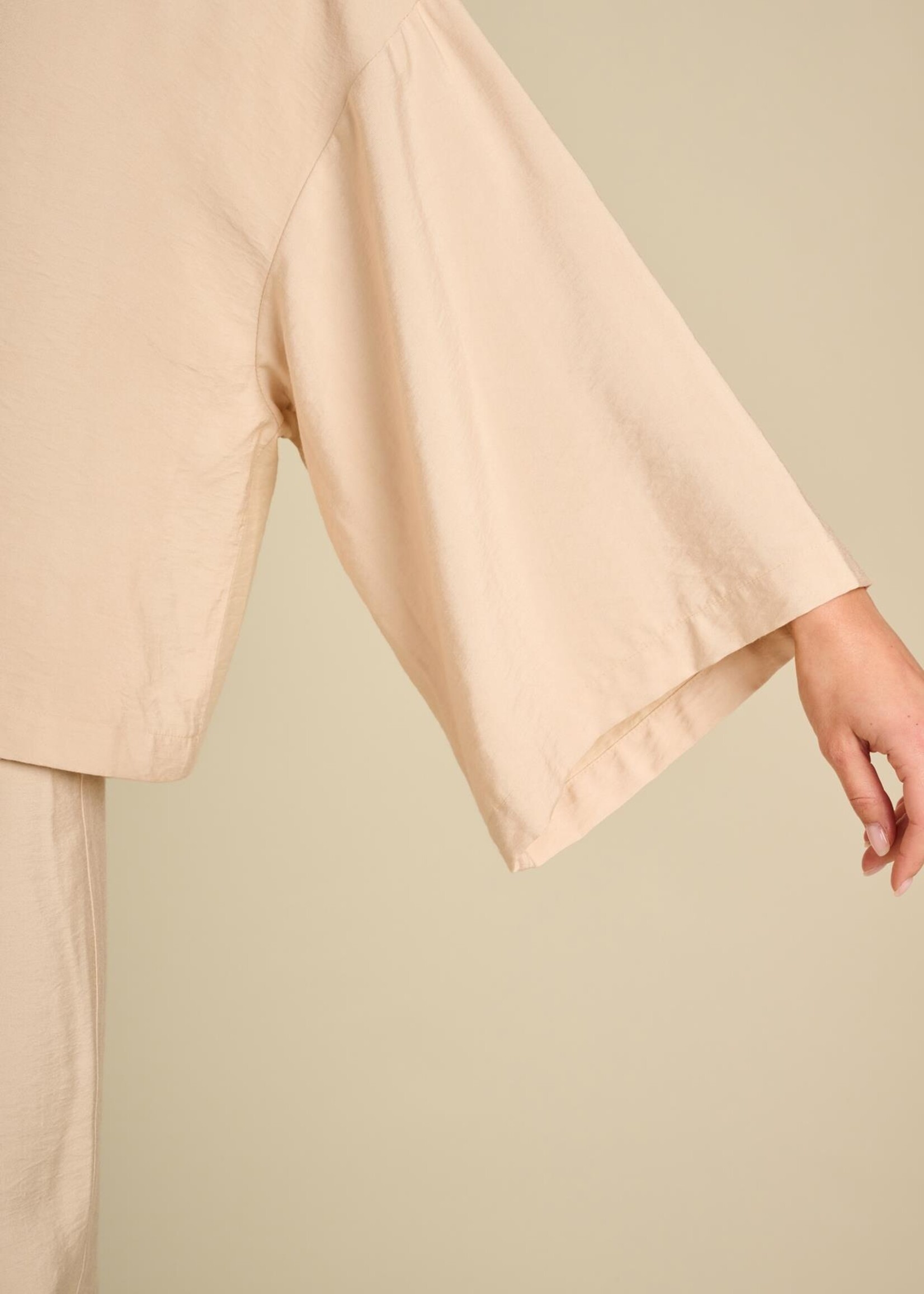 Delicate Blouse Hammered Rayon Powder