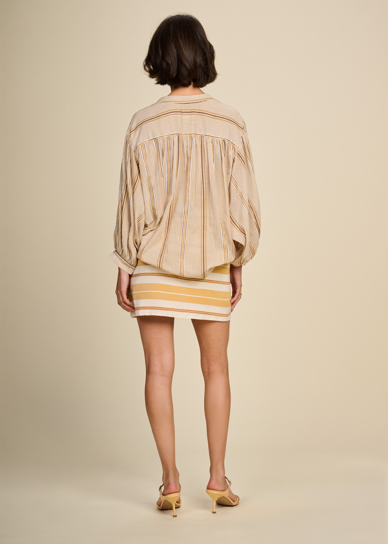 Skirt Rule N°67 Linen Stripes Sunrise