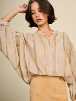 Blouse Rule N°65 Blouse Cotton Voile Stripes Sunrise