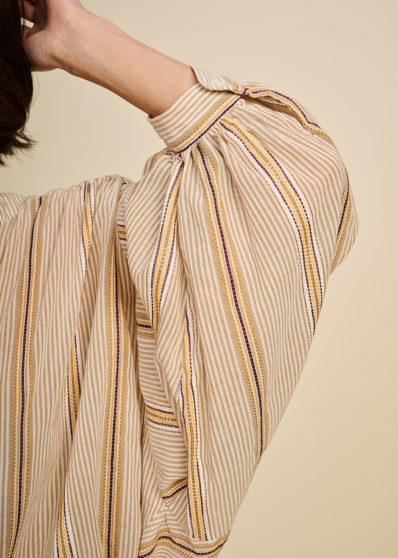 Blouse Rule N°65 Blouse Cotton Voile Stripes Sunrise