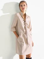 Safaridress Shirt With Lacing