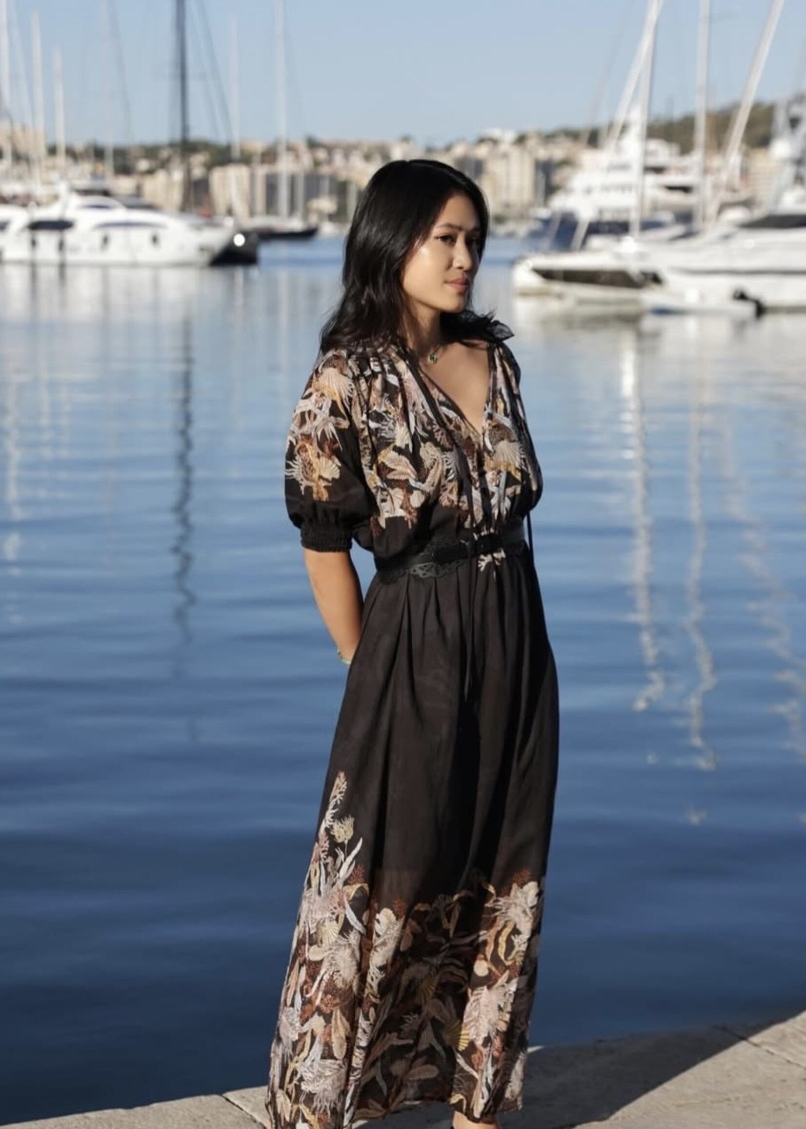 Dress With Underwater Print