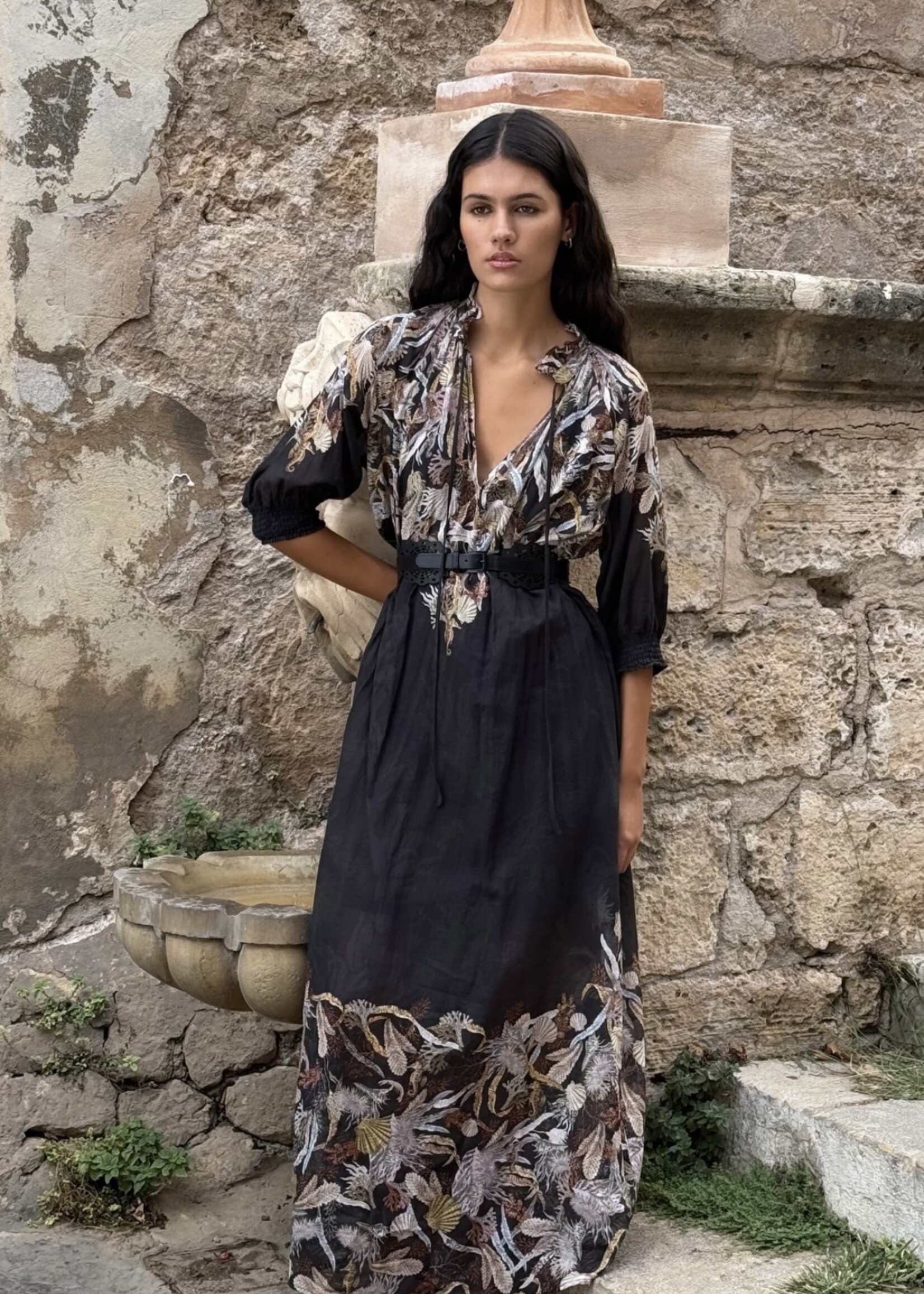 Dress With Underwater Print