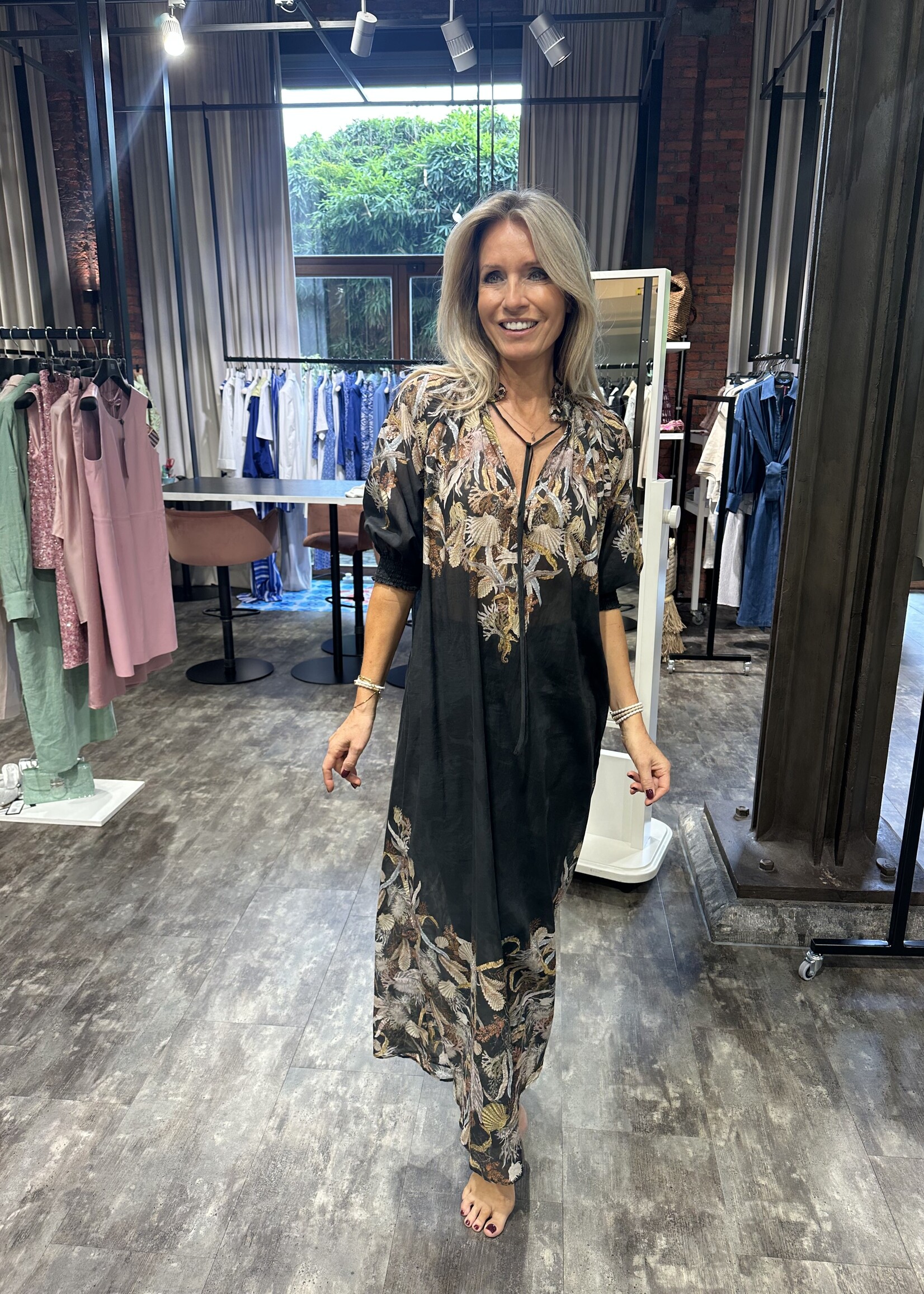 Dress With Underwater Print