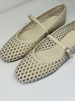 Off-White Perforated Ballerina