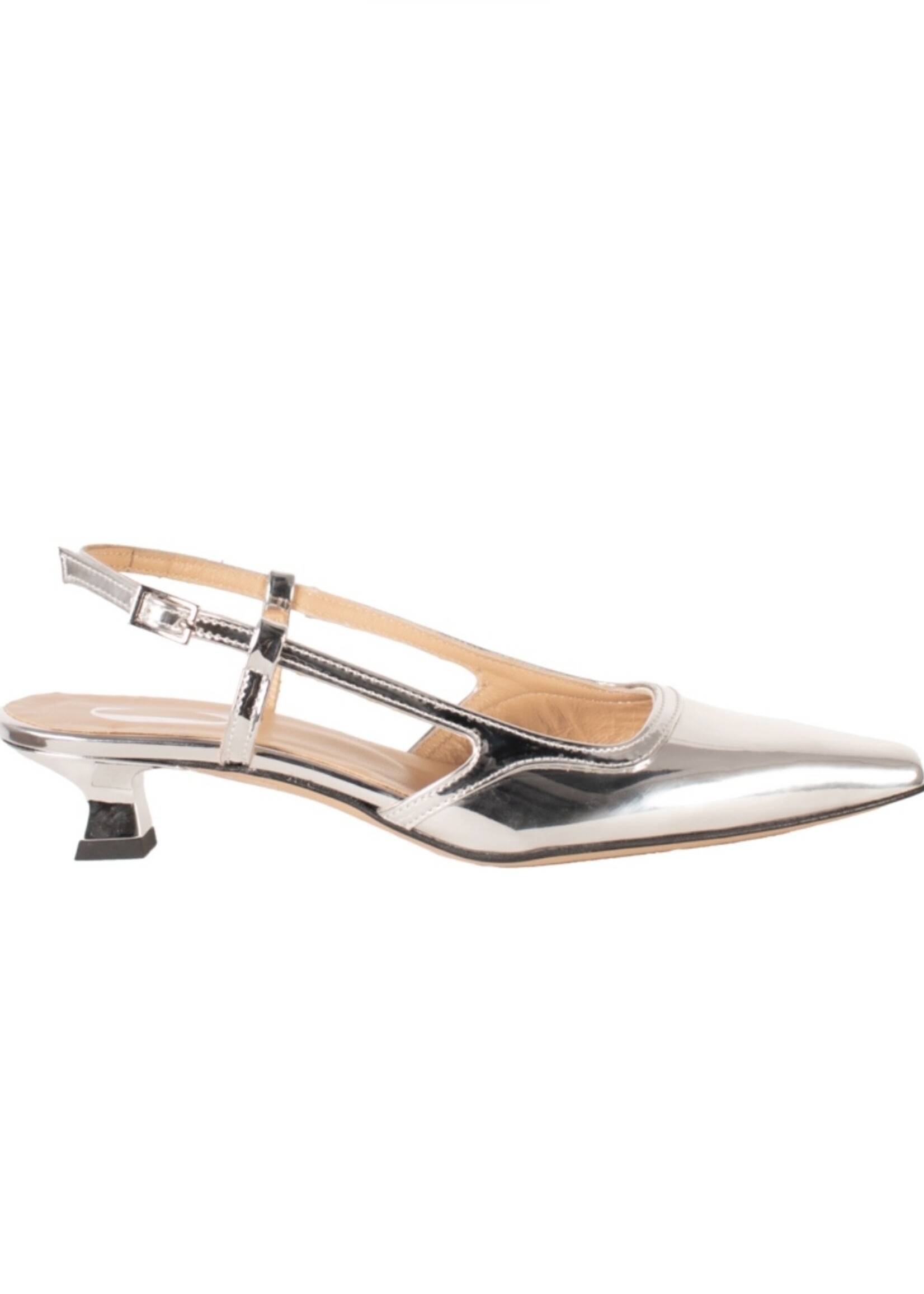 Katleen Mirror Silver Slingback