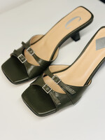 Giulia Nappa Khaki Slip-On