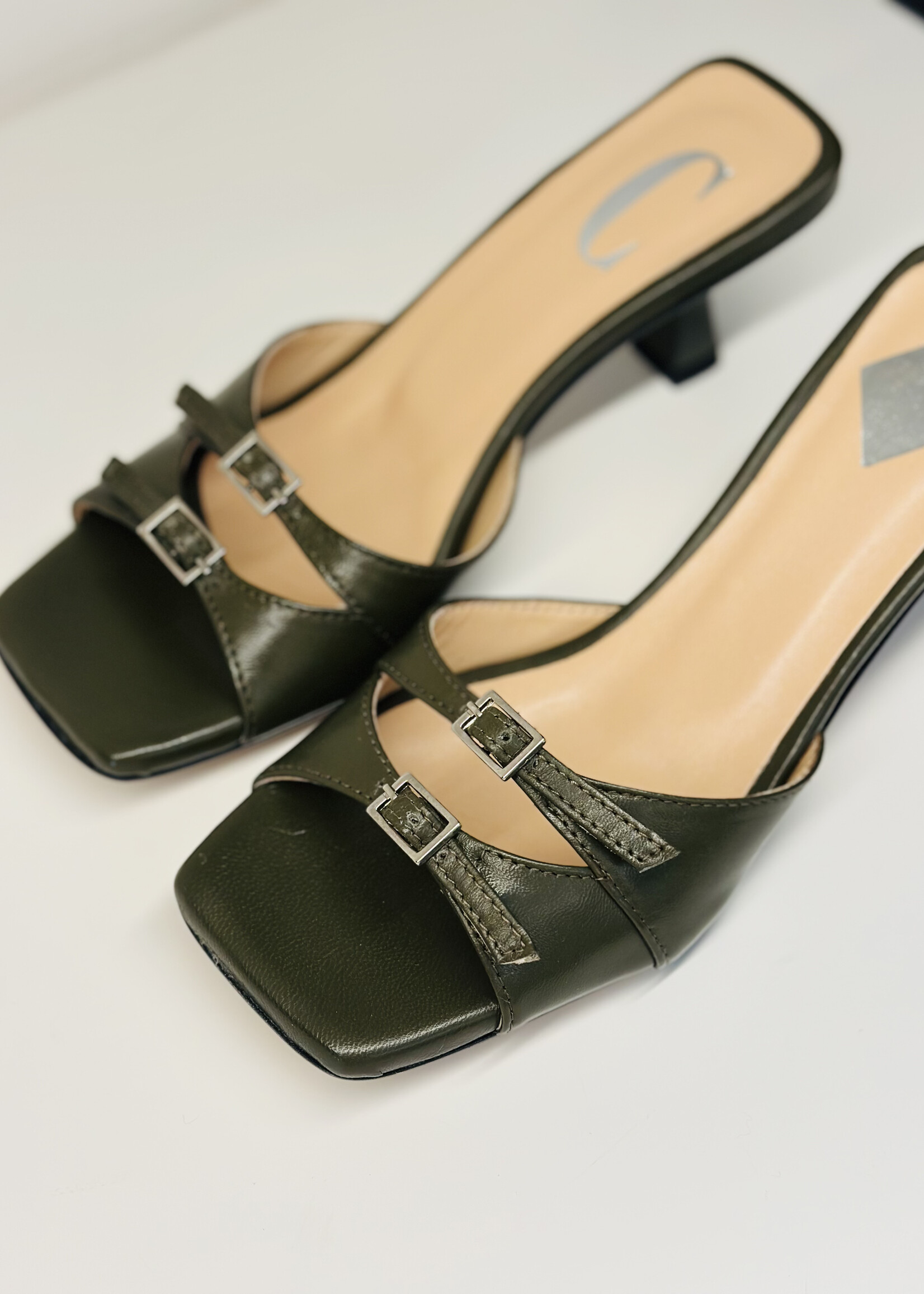 Giulia Nappa Khaki Slip-On