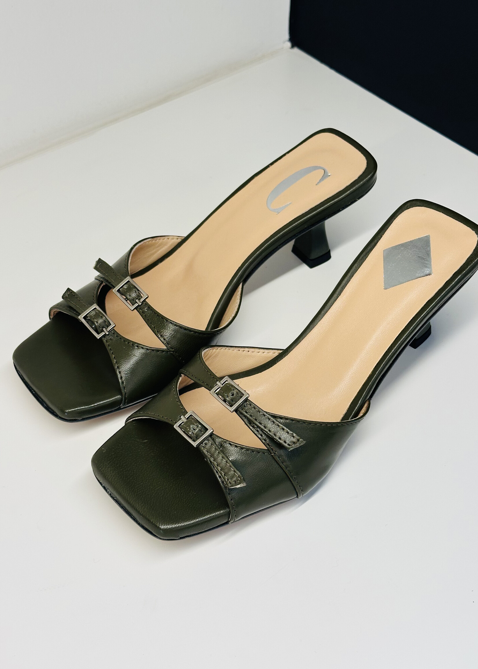 Giulia Nappa Khaki Slip-On