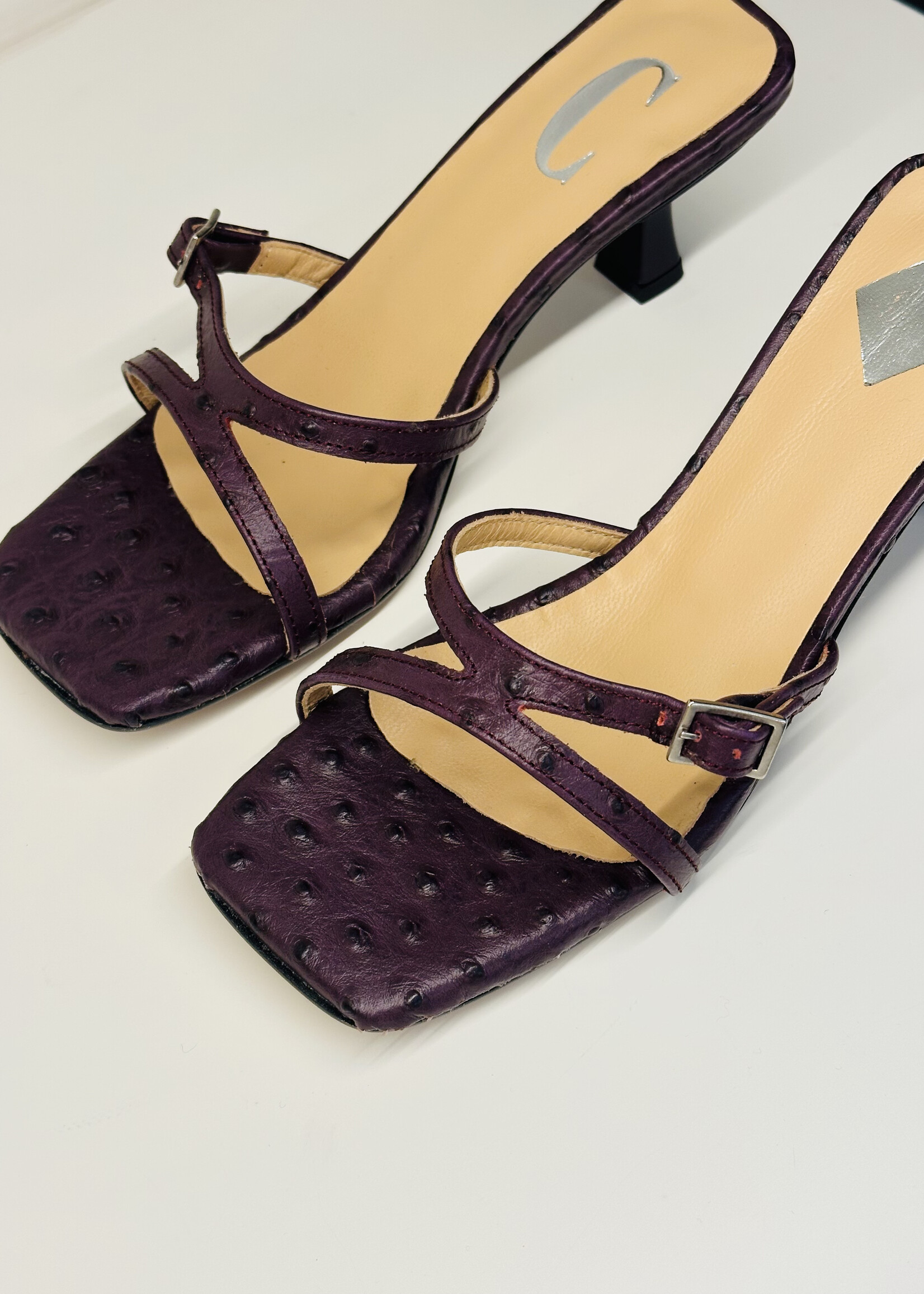 Augusta Ostrich Purple Slip-On