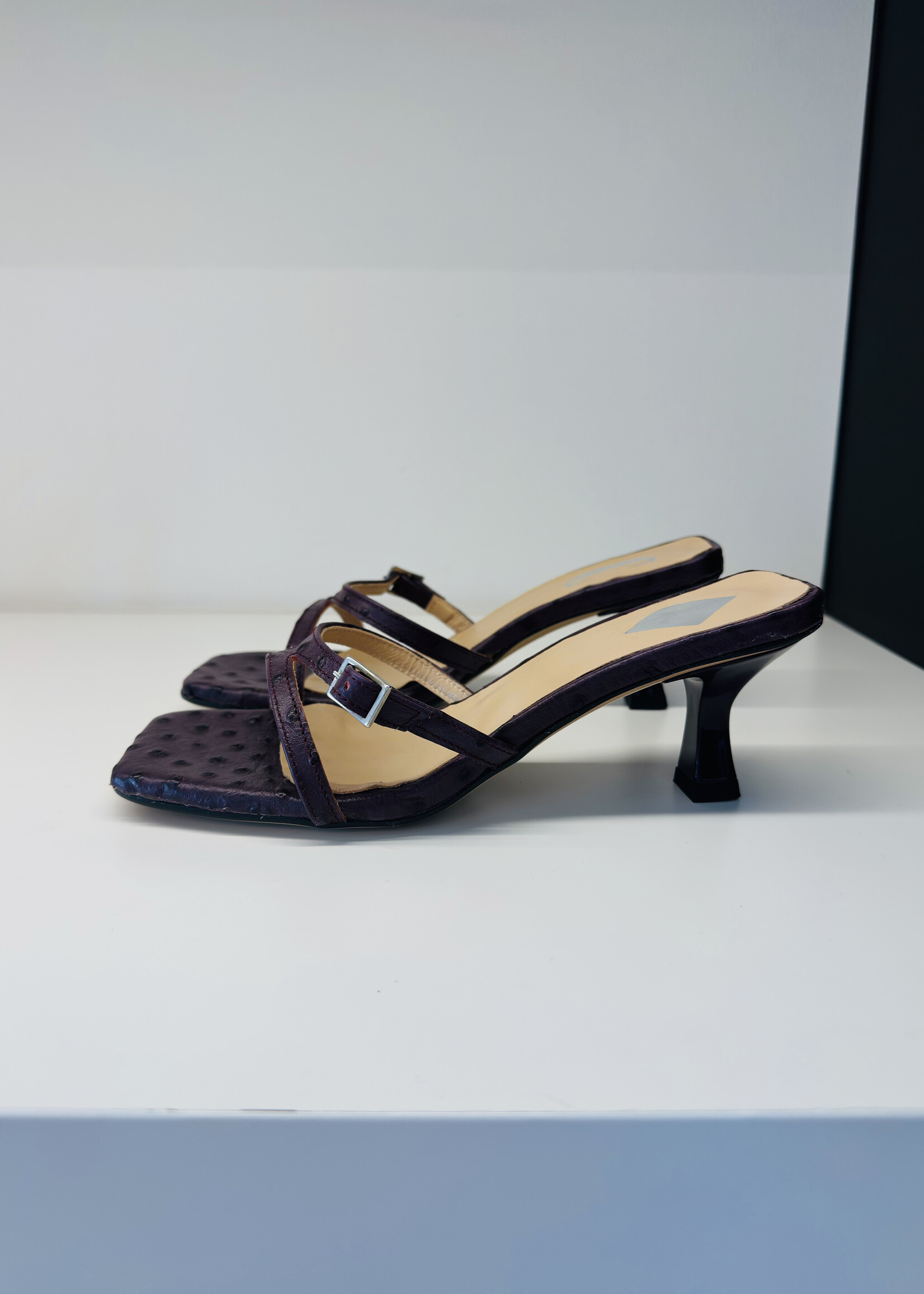 Augusta Ostrich Purple Slip-On