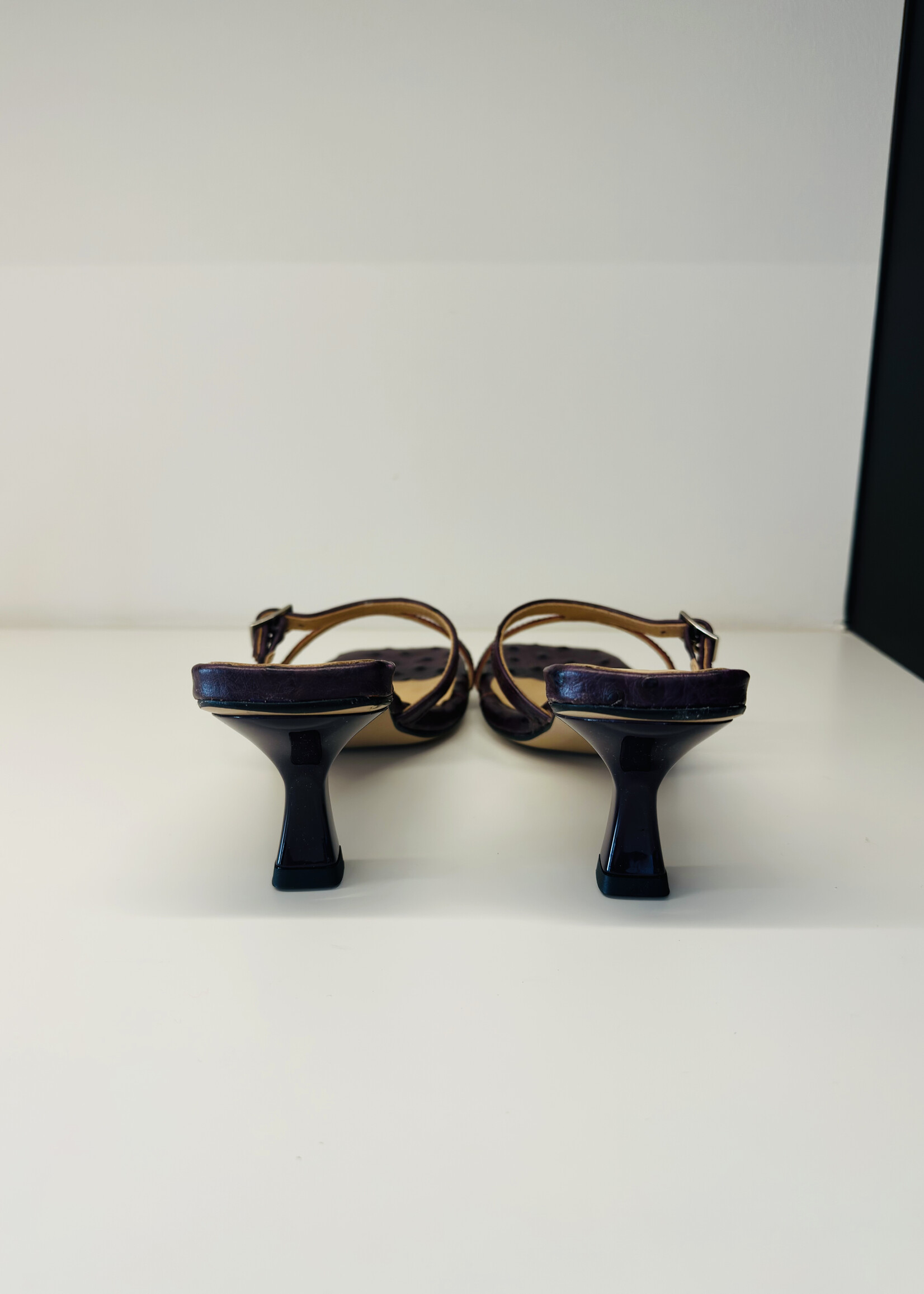 Augusta Ostrich Purple Slip-On