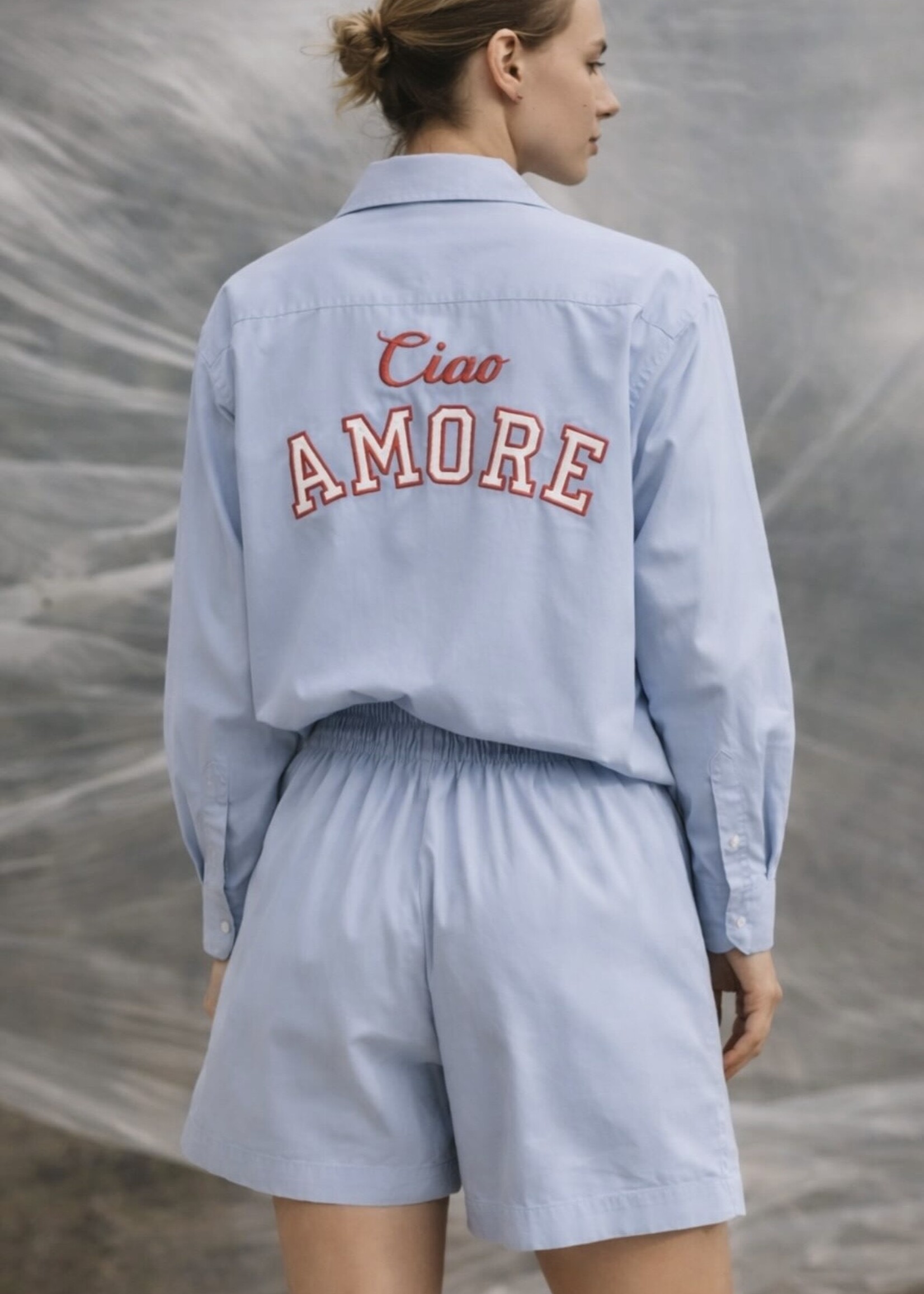 Lichtblauwe Ciao Amore Shirt