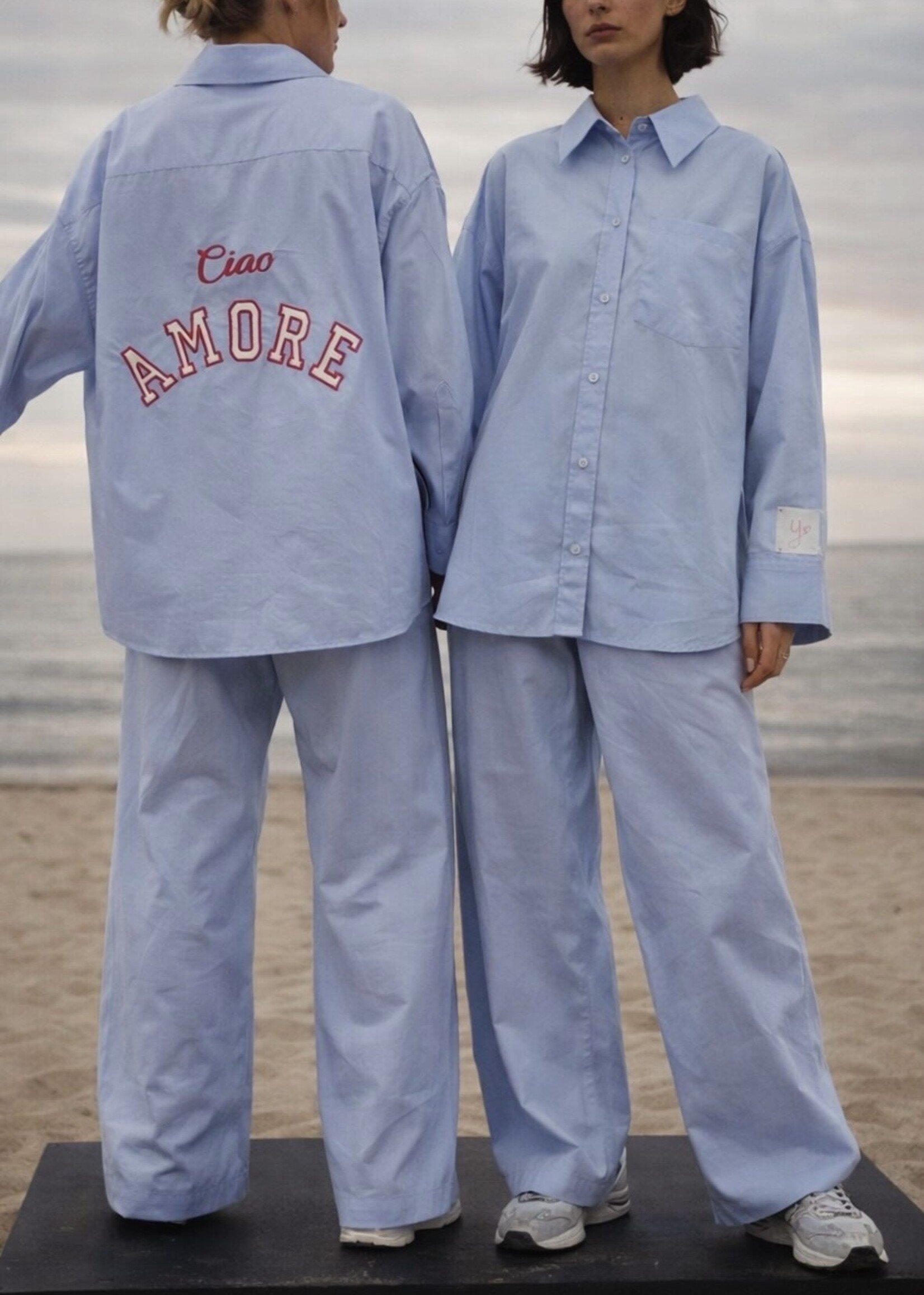 Lichtblauwe Ciao Amore Shirt