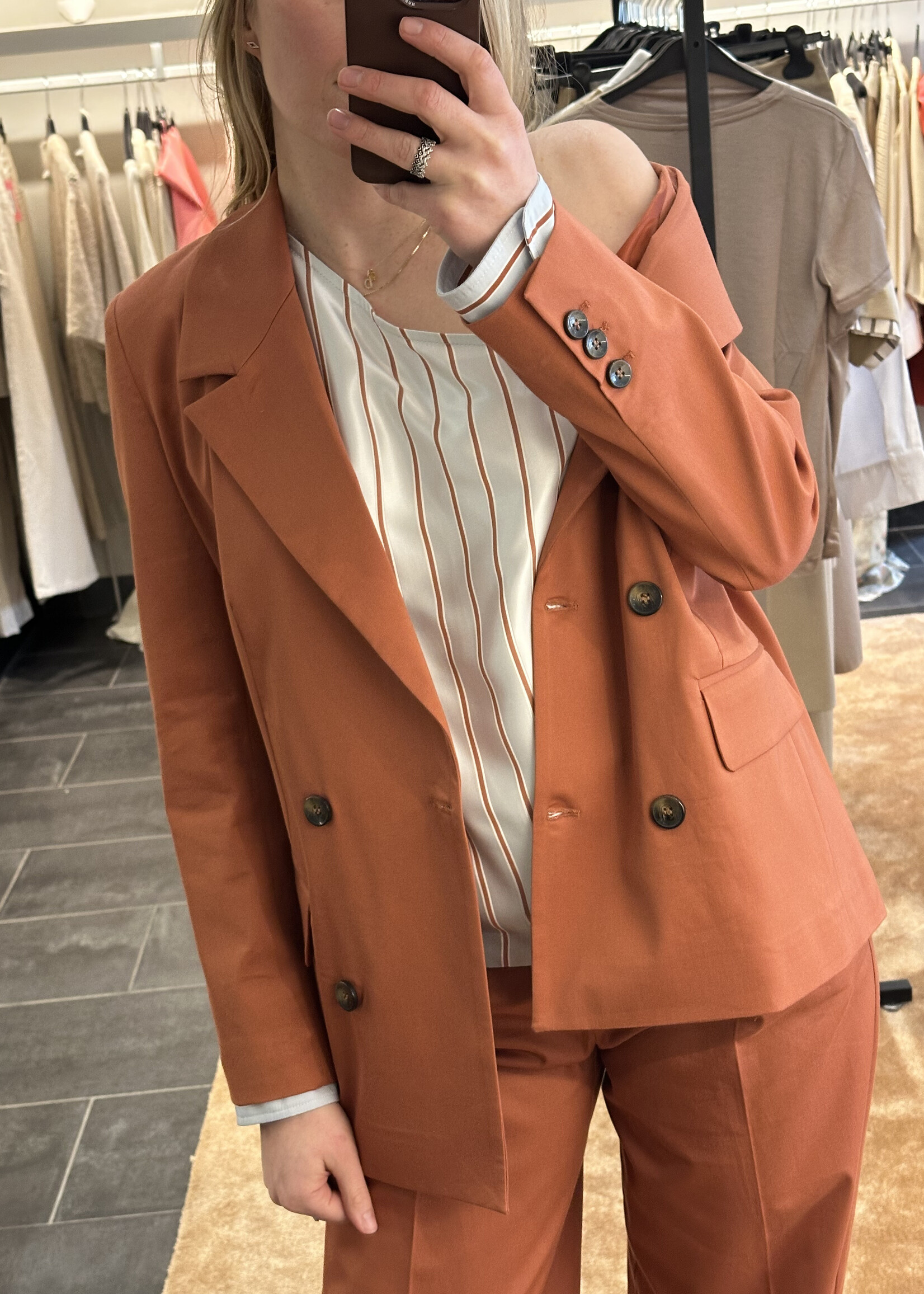 Blazer Vibe Tech Cotton Terracotta