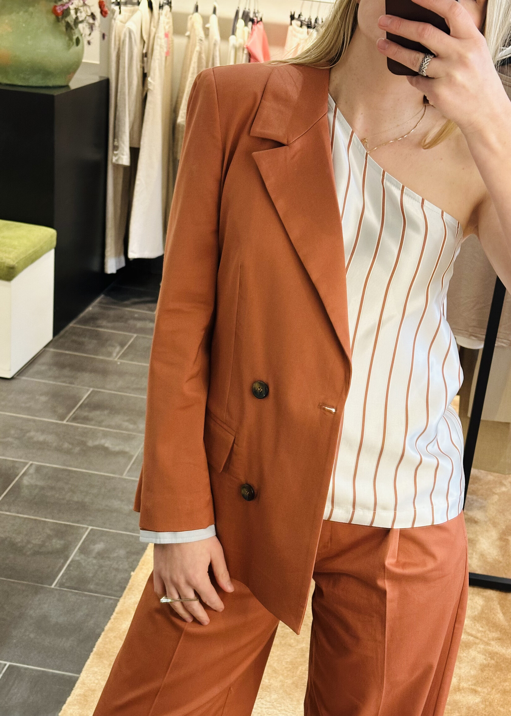 Blazer Vibe Tech Cotton Terracotta