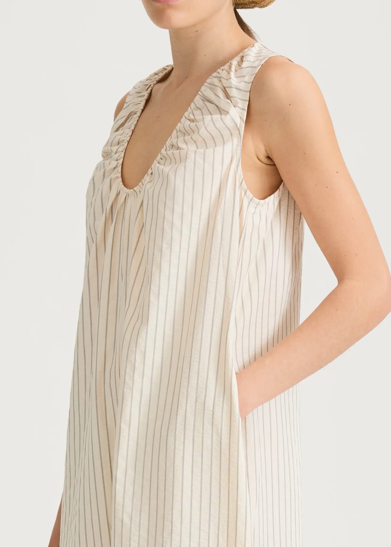 Jaisie Dress Cream Stripe