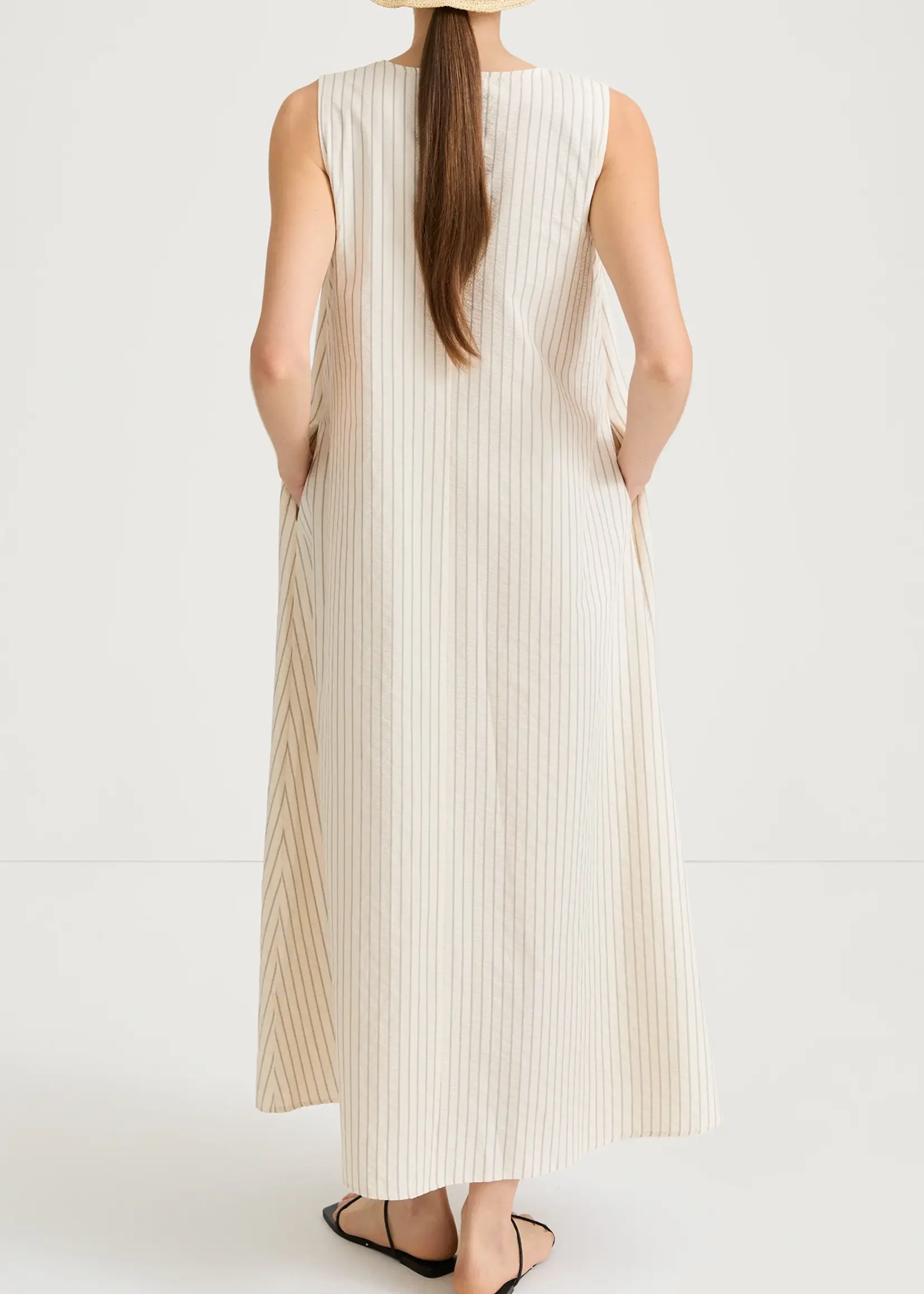 Jaisie Dress Cream Stripe