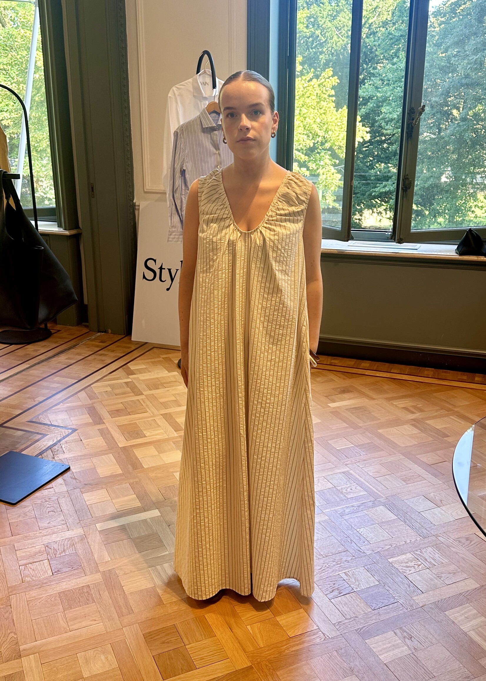 Jaisie Dress Cream Stripe