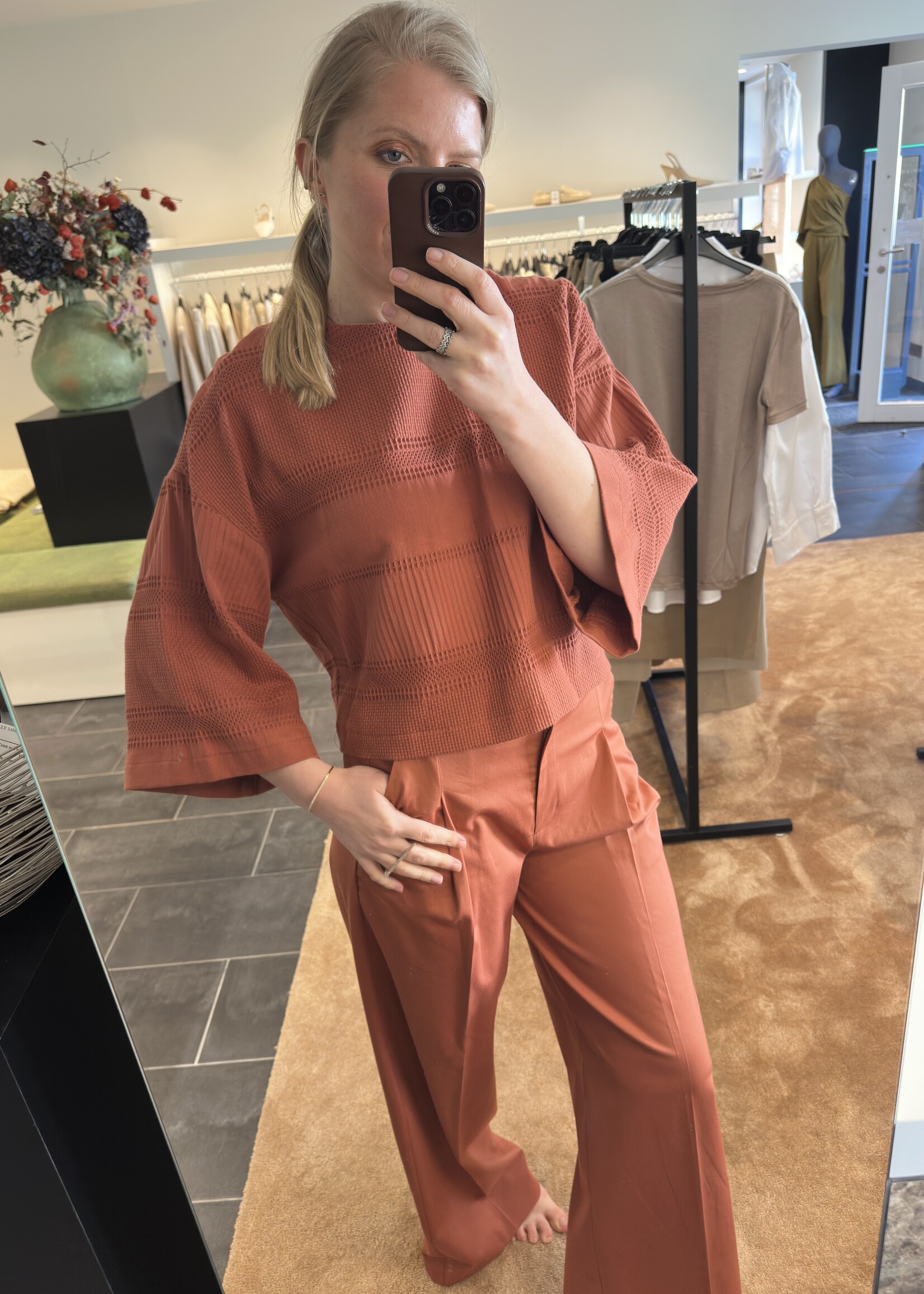 Blouse Rule N°83 Blouse Nomad Stripes Cinnamon