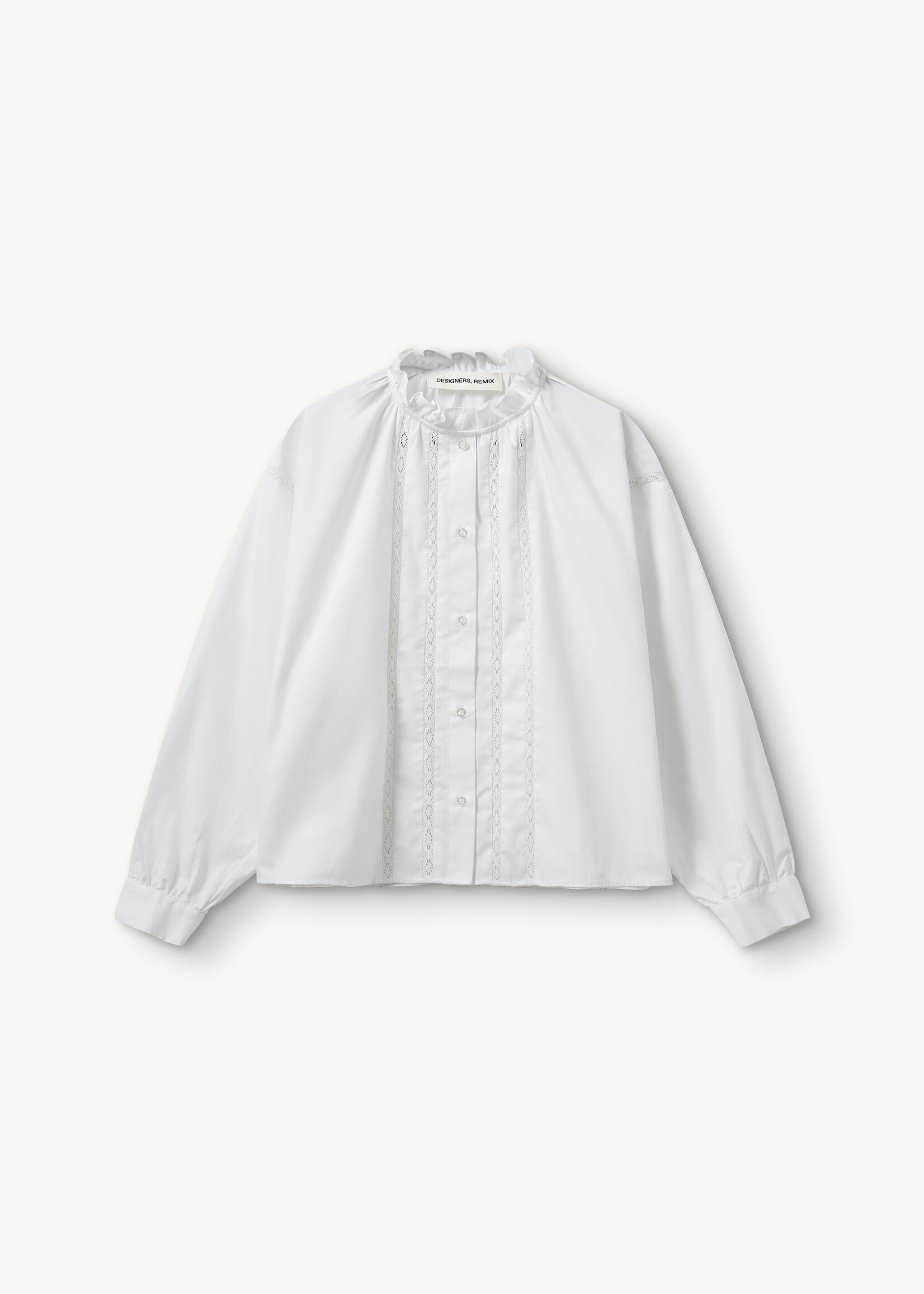 Claire Lace Shirt White