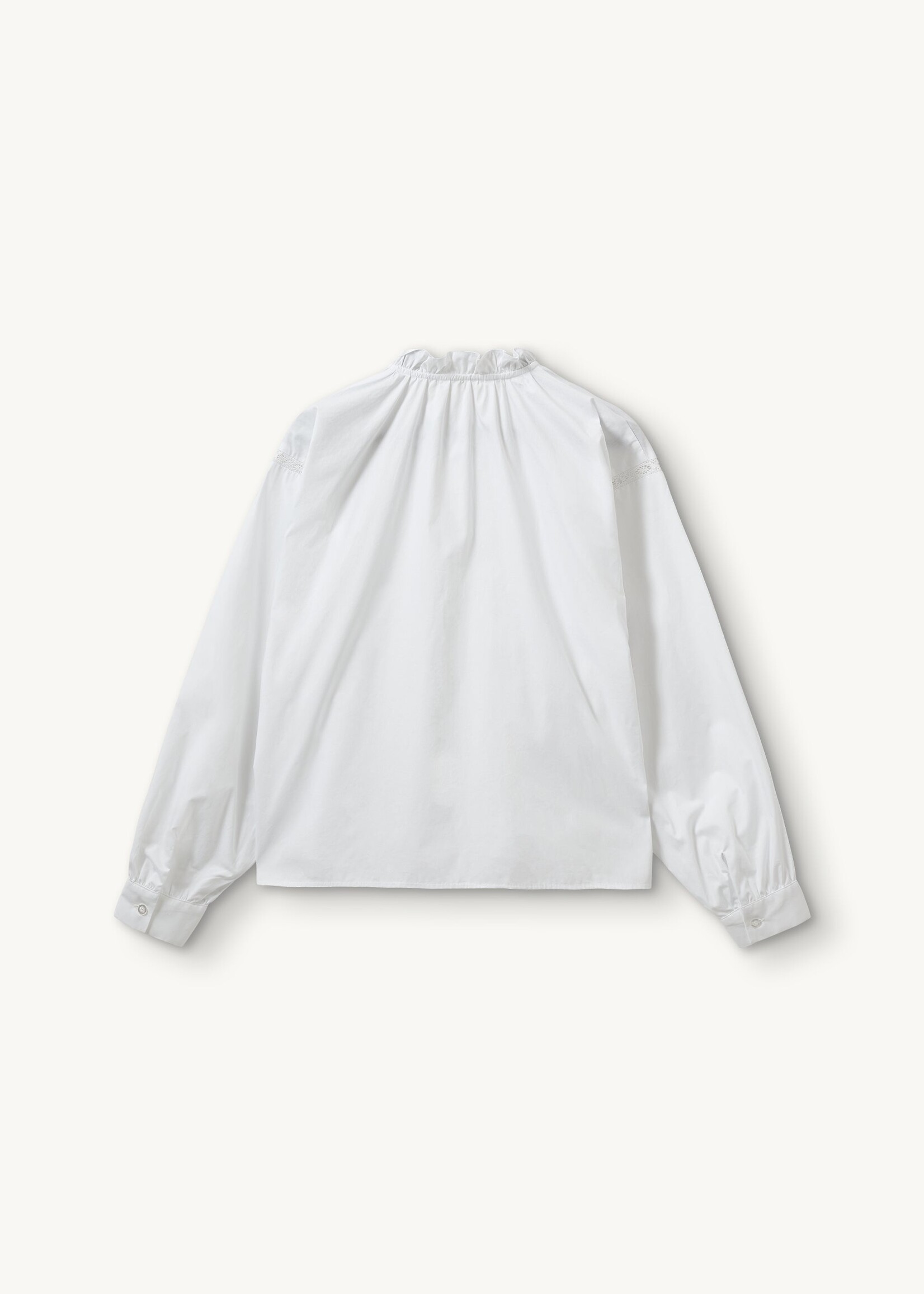 Claire Lace Shirt White