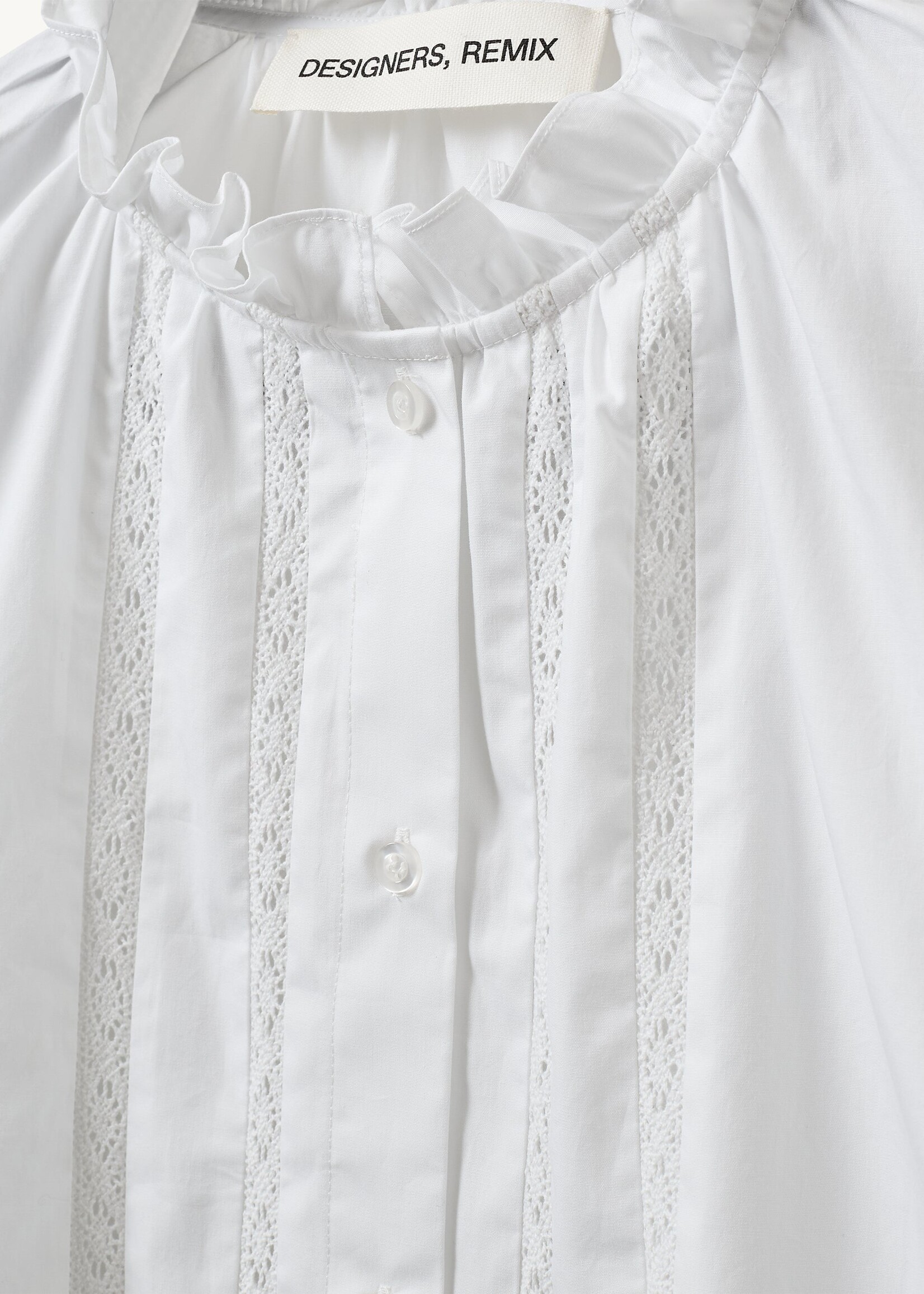 Claire Lace Shirt White