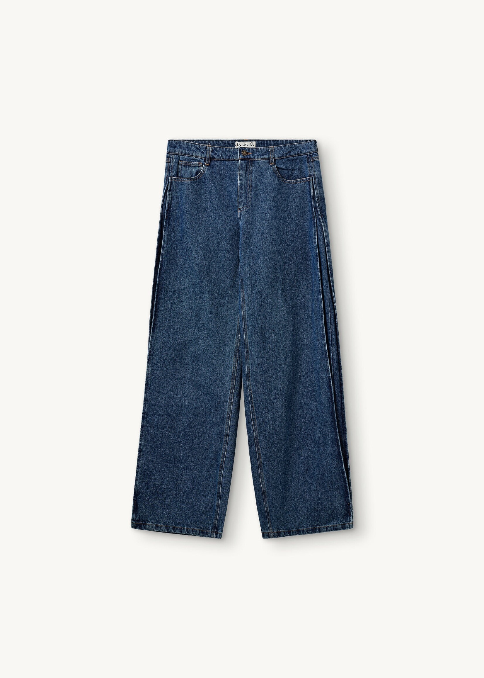 Miles Barrel Jeans Blue Washed Denim