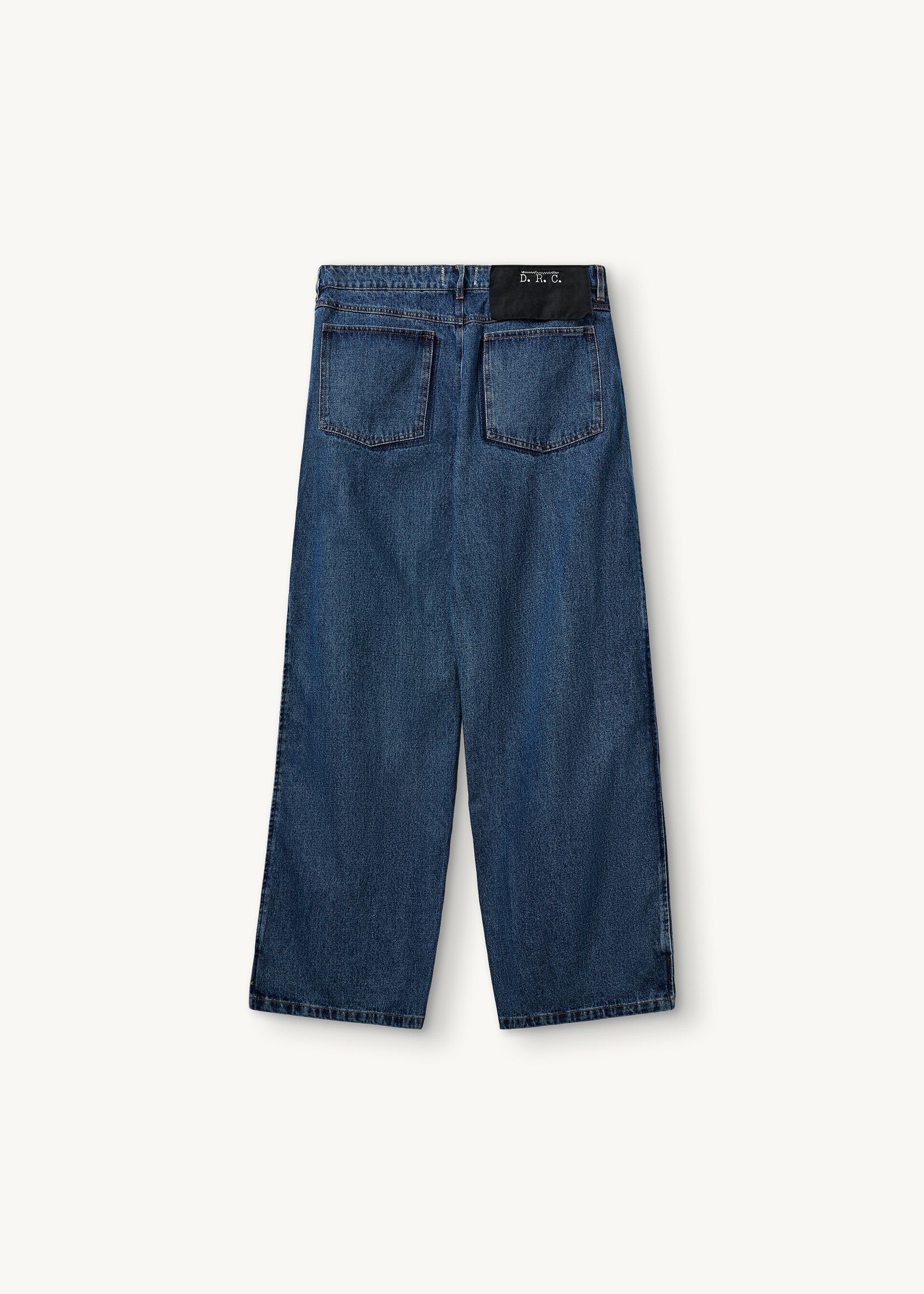 Miles Barrel Jeans Blue Washed Denim