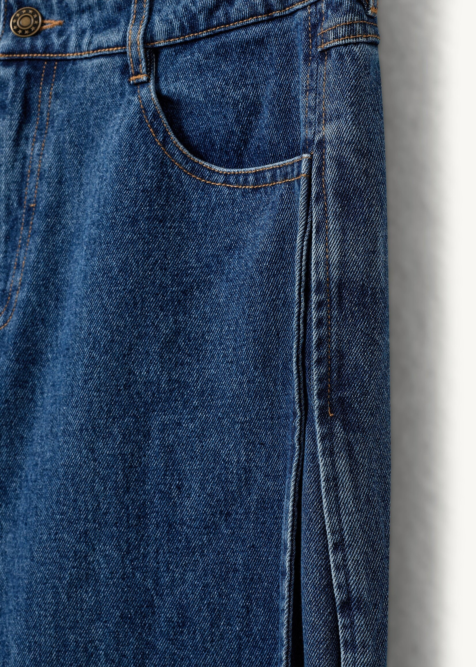Miles Barrel Jeans Blue Washed Denim