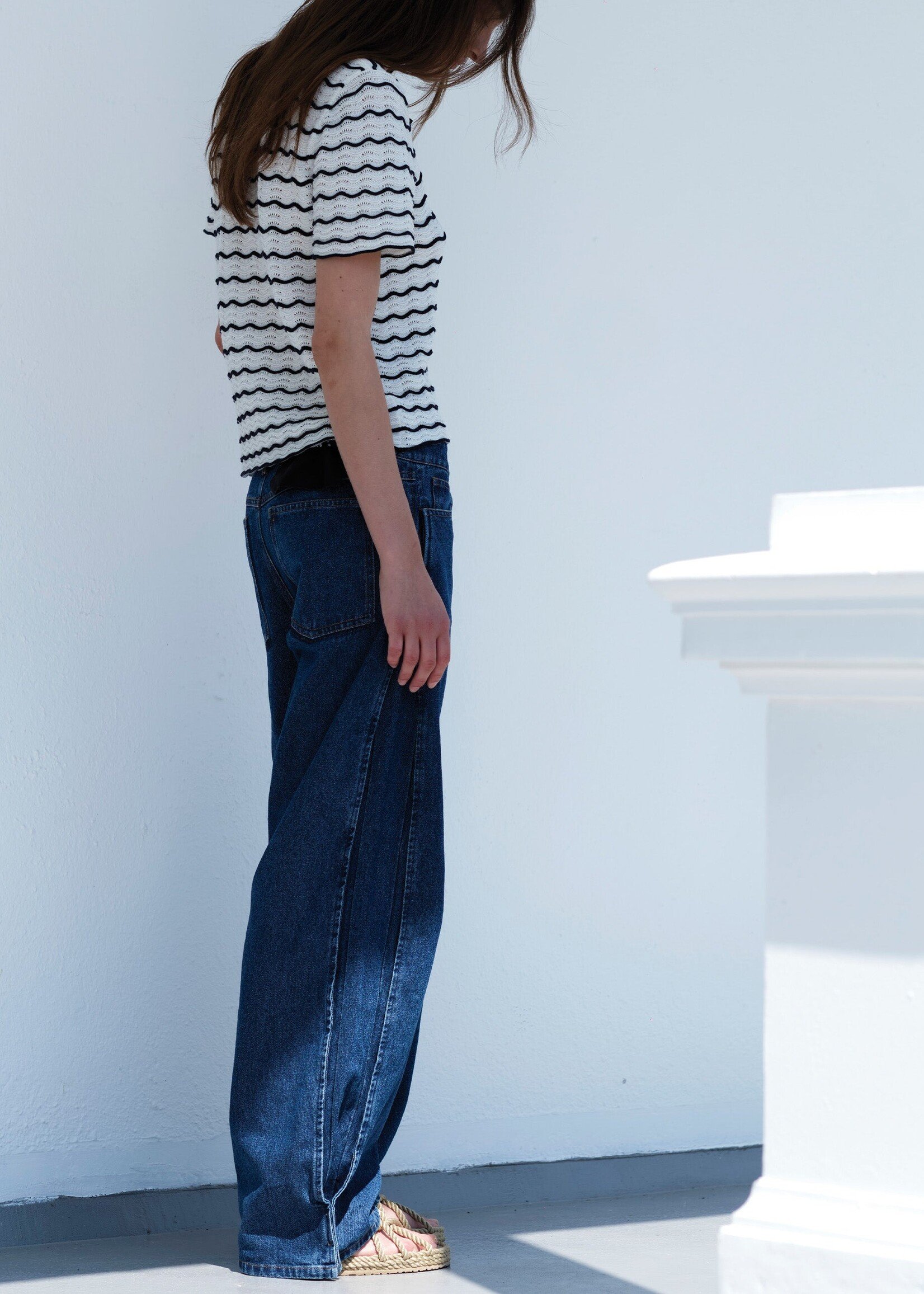 Designers Remix Miles Barrel Jeans Blue Washed Denim