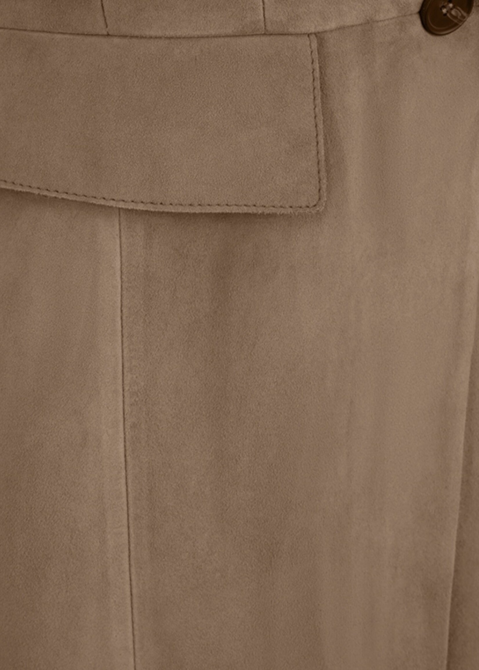 Leather Vest Suède Coconut