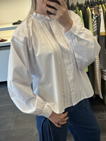 Claire Lace Shirt White