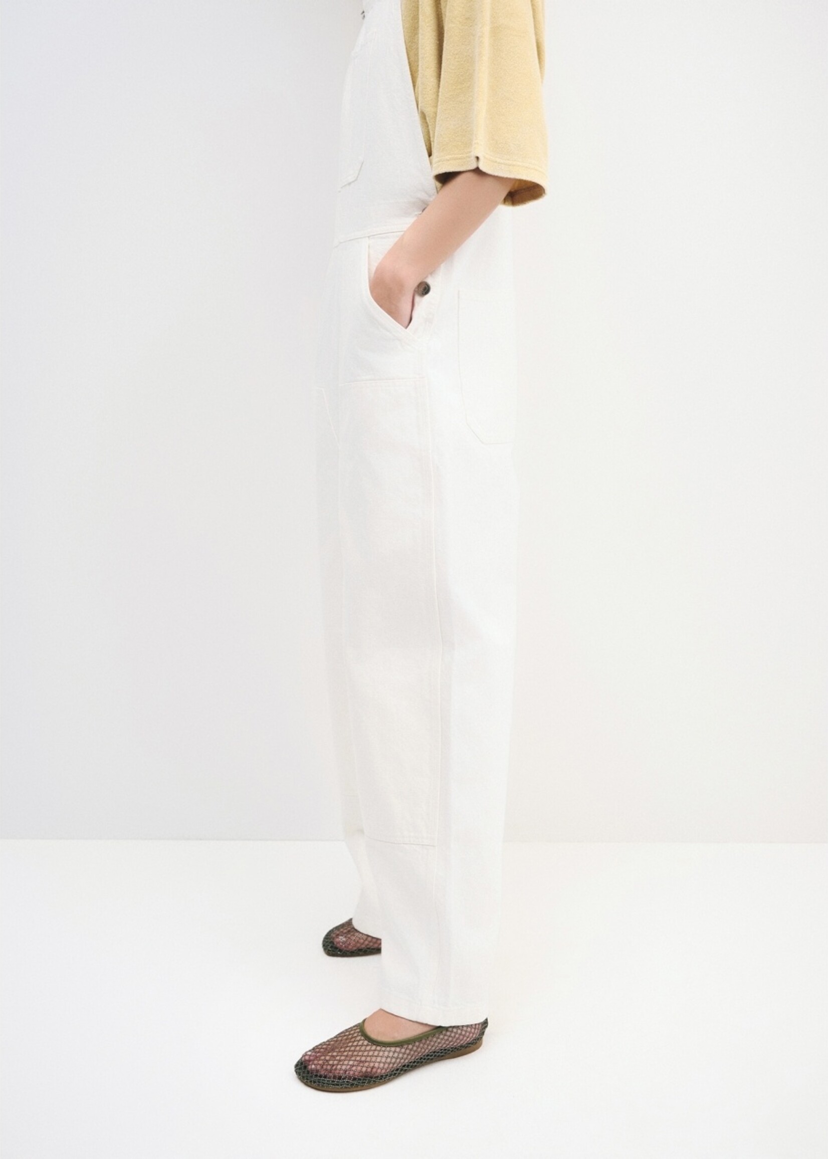 Kaki ballerina met strass