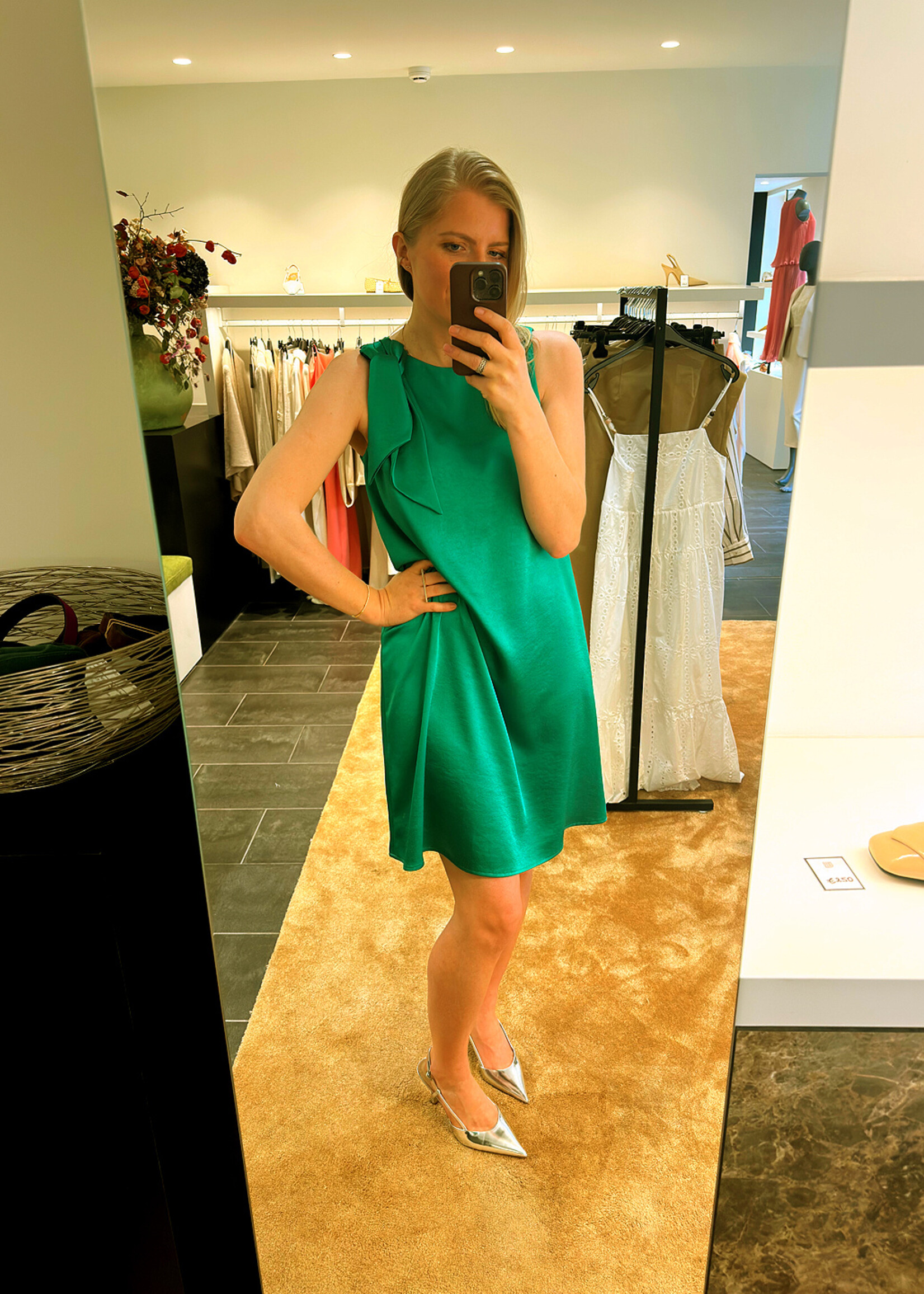 Mini Dress With Bow Detail Exotic