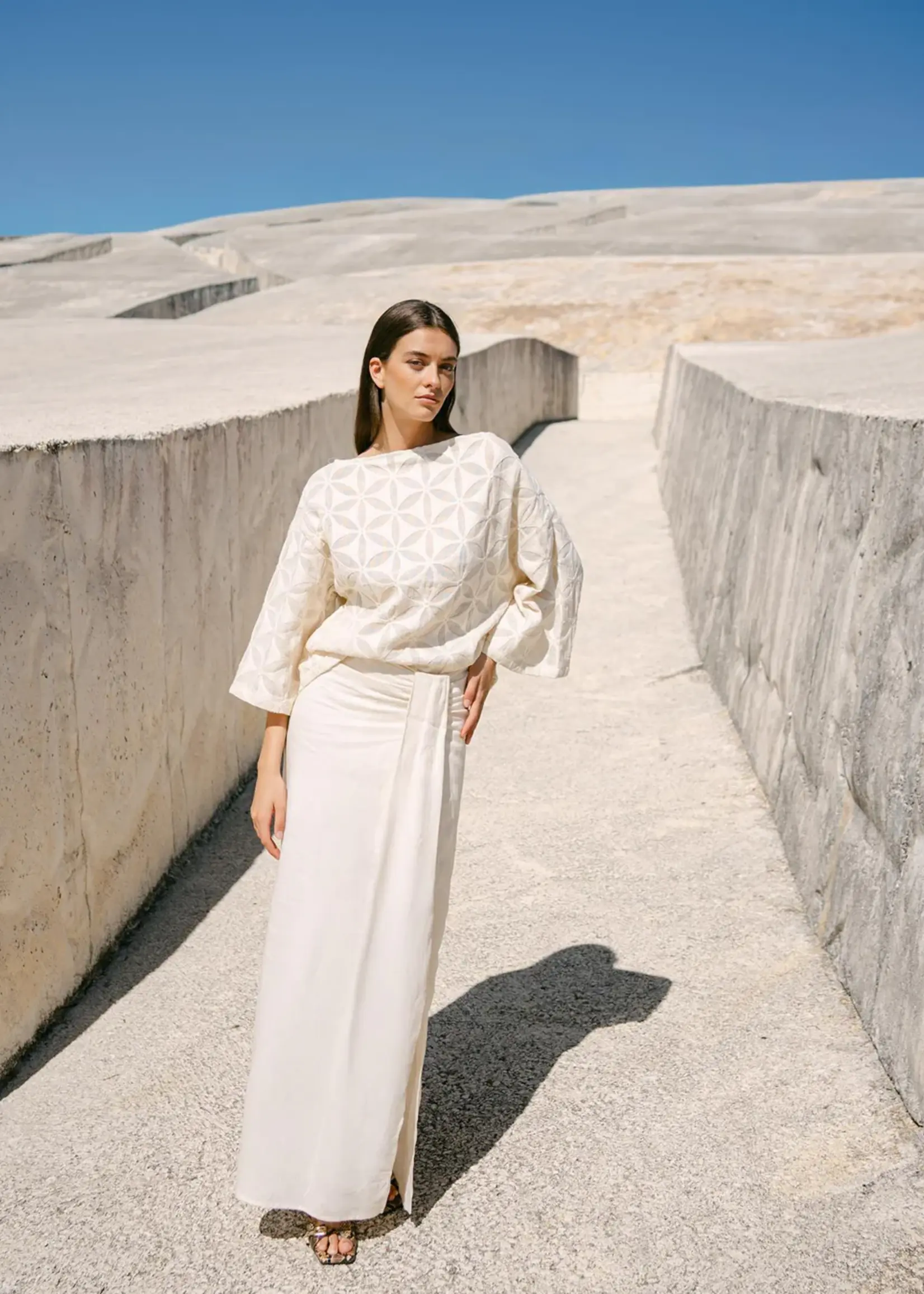 Limit Skirt Linen Ivory