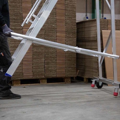 Eurostairs Professionele Verrijdbare Magazijntrap 4 treden