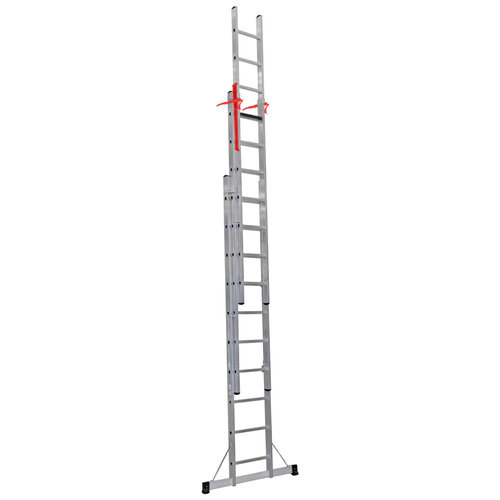 Smart Level Schuifladder 3-delig met Top Safe Systeem 3x8