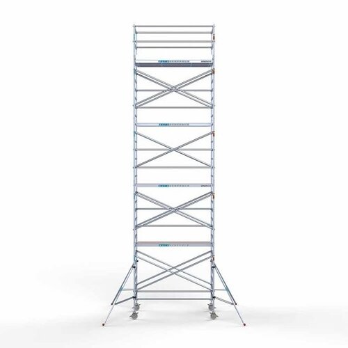 Euroscaffold Steigeraanhanger afsluitbaar 250 + rolsteiger Original 135x250 10,2 meter werkhoogte