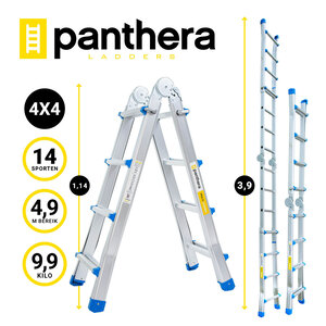 Panthera Vouwladder telescopisch 4x4