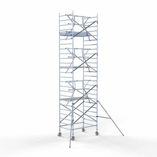 Euroscaffold Steigeraanhanger 250 + Rolsteiger Voorloopleuning Enkel 135 x 250 x 8,2 meter