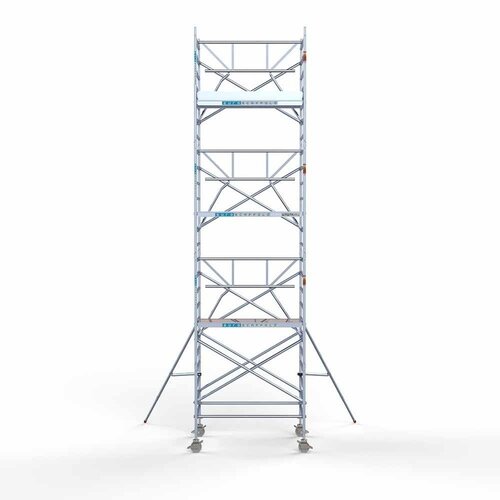 Euroscaffold Steigeraanhanger 250 + Rolsteiger Voorloopleuning Enkel 135 x 250 x 8,2 meter