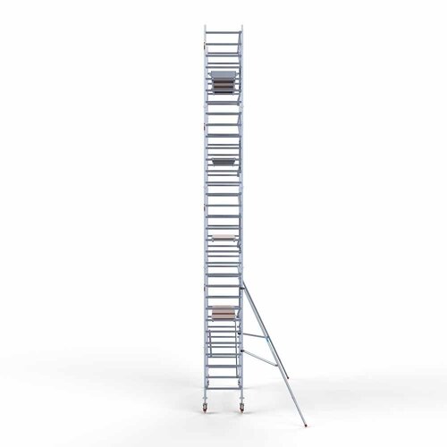 Euroscaffold Rolsteiger Professional carbondeck 90 x 305 x 10,2m werkhoogte + enkelzijdige voorloopleuningen