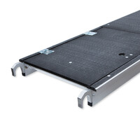 Euroscaffold Rolsteiger Professional carbondeck 90 x 305 x 10,2m werkhoogte + enkelzijdige voorloopleuningen