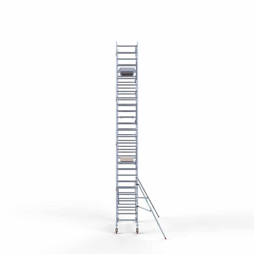 Euroscaffold Rolsteiger Professional carbondeck 90 x 250 x 9,2m werkhoogte + enkelzijdige voorloopleuningen