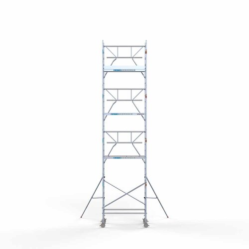 Euroscaffold Rolsteiger Professional carbondeck 90 x 190 x 9,2m werkhoogte + enkelzijdige voorloopleuningen