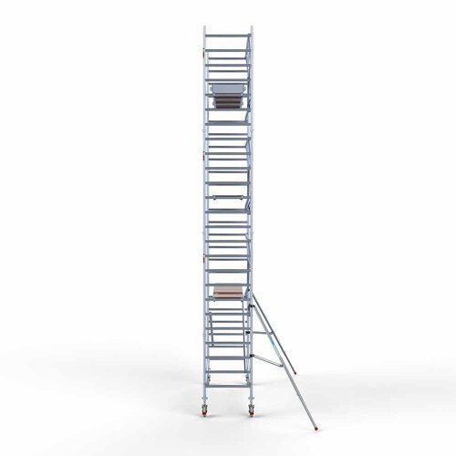 Euroscaffold Rolsteiger Professional carbondeck 90 x 305 x 8,2m werkhoogte + enkelzijdige voorloopleuningen