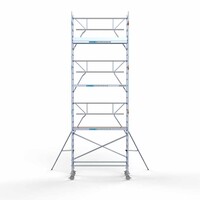 Euroscaffold Rolsteiger Professional carbondeck 90 x 250 x 8,2m werkhoogte + enkelzijdige voorloopleuningen